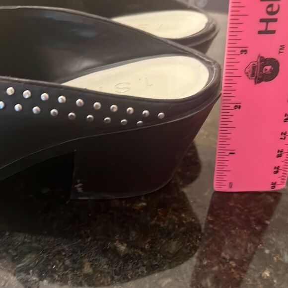 1. State Sz 7.5 Leather Studded Mules EUC - Picture 5 of 8